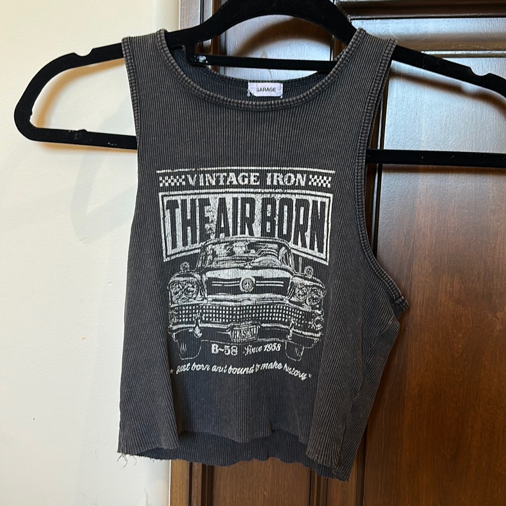 Grey/black vintage tee size s